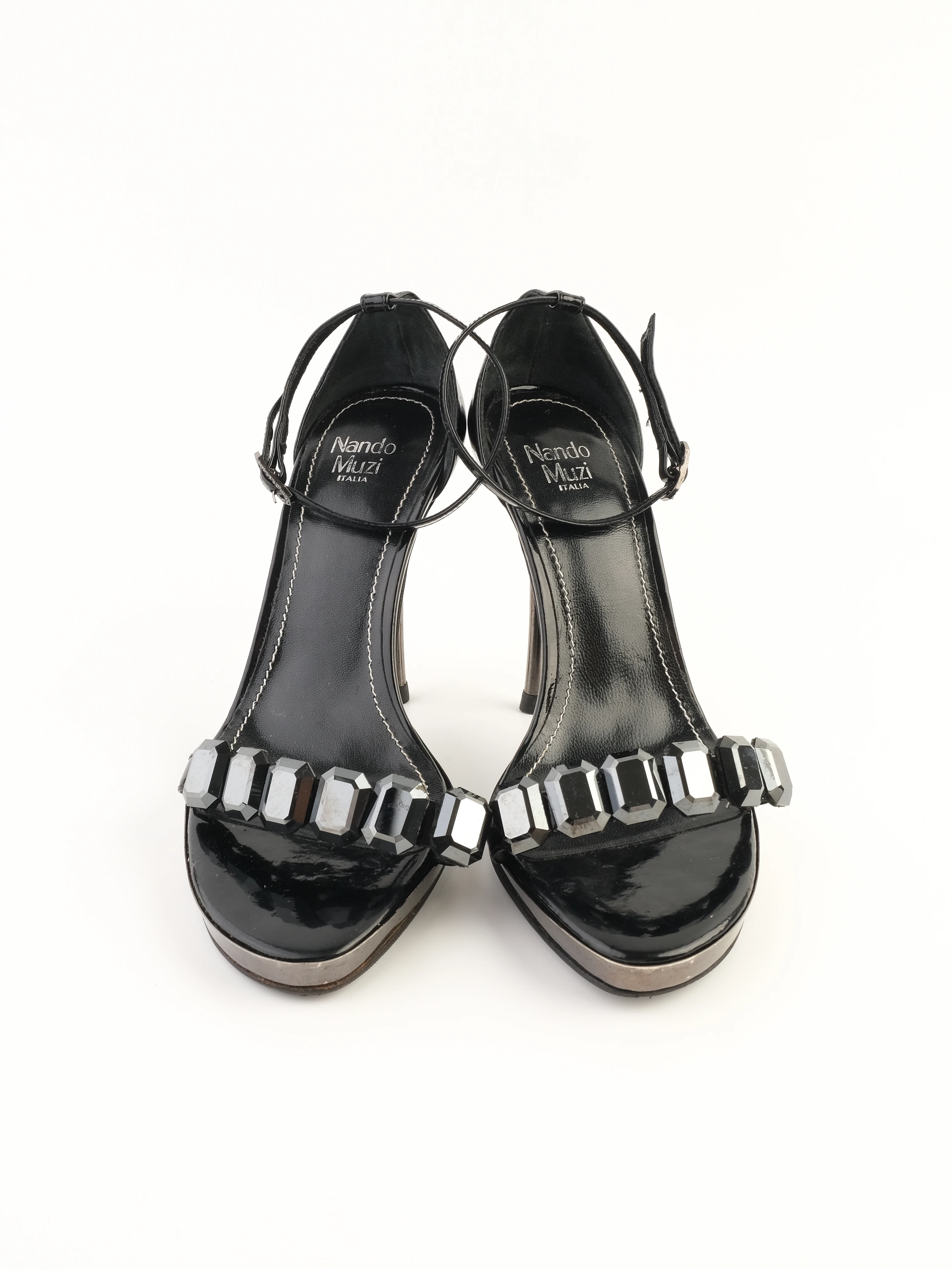 Nando Muzi Black Leather Sandals — 2