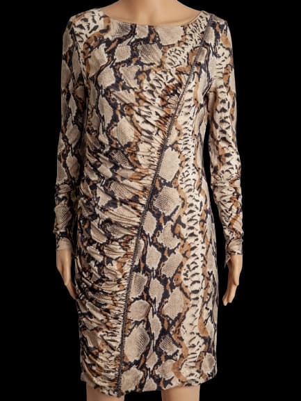Blumarine Silk Long Sleeve Dress — photo 1