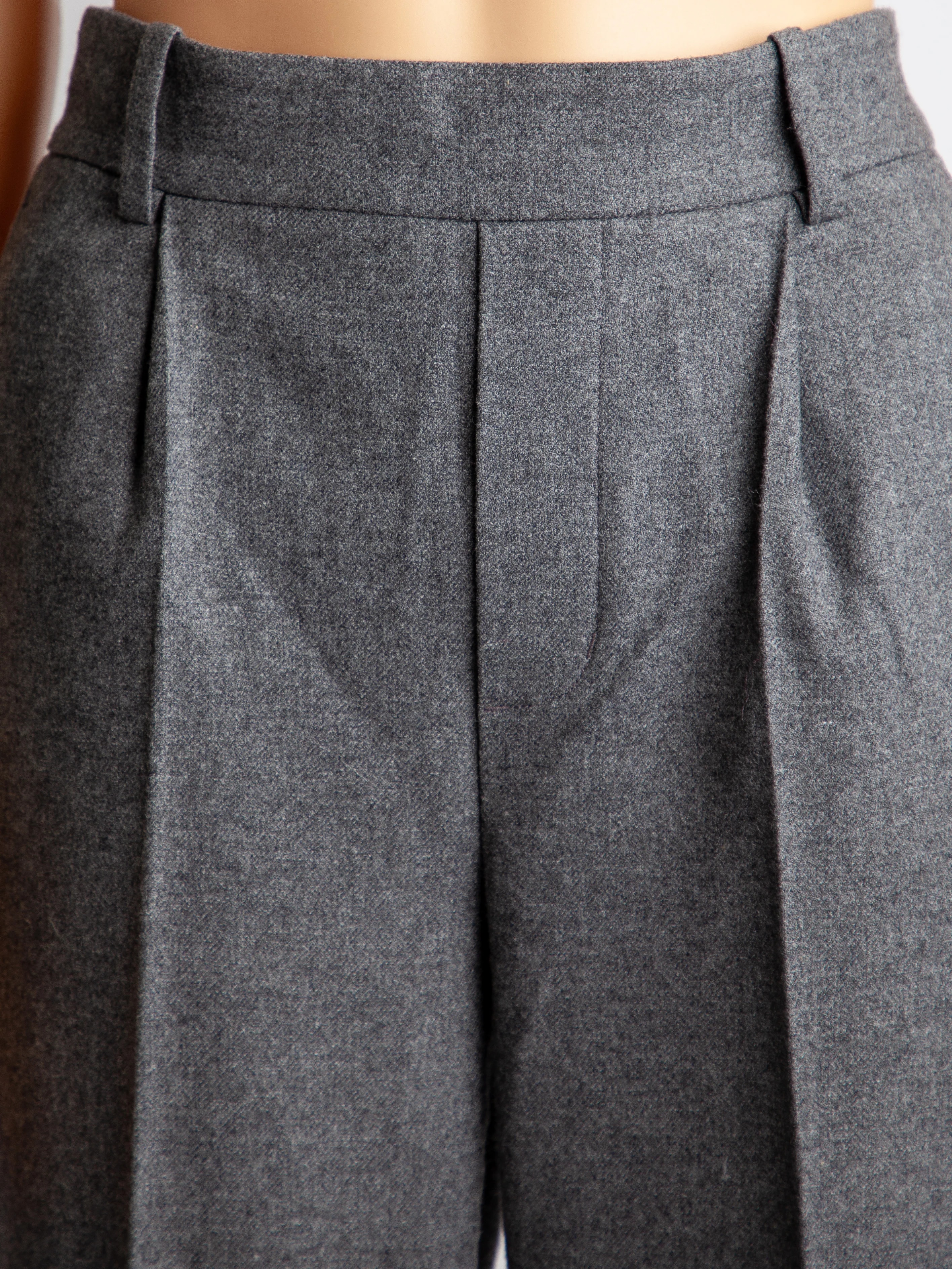 Vince Gray Viscose Casual Trousers — 2