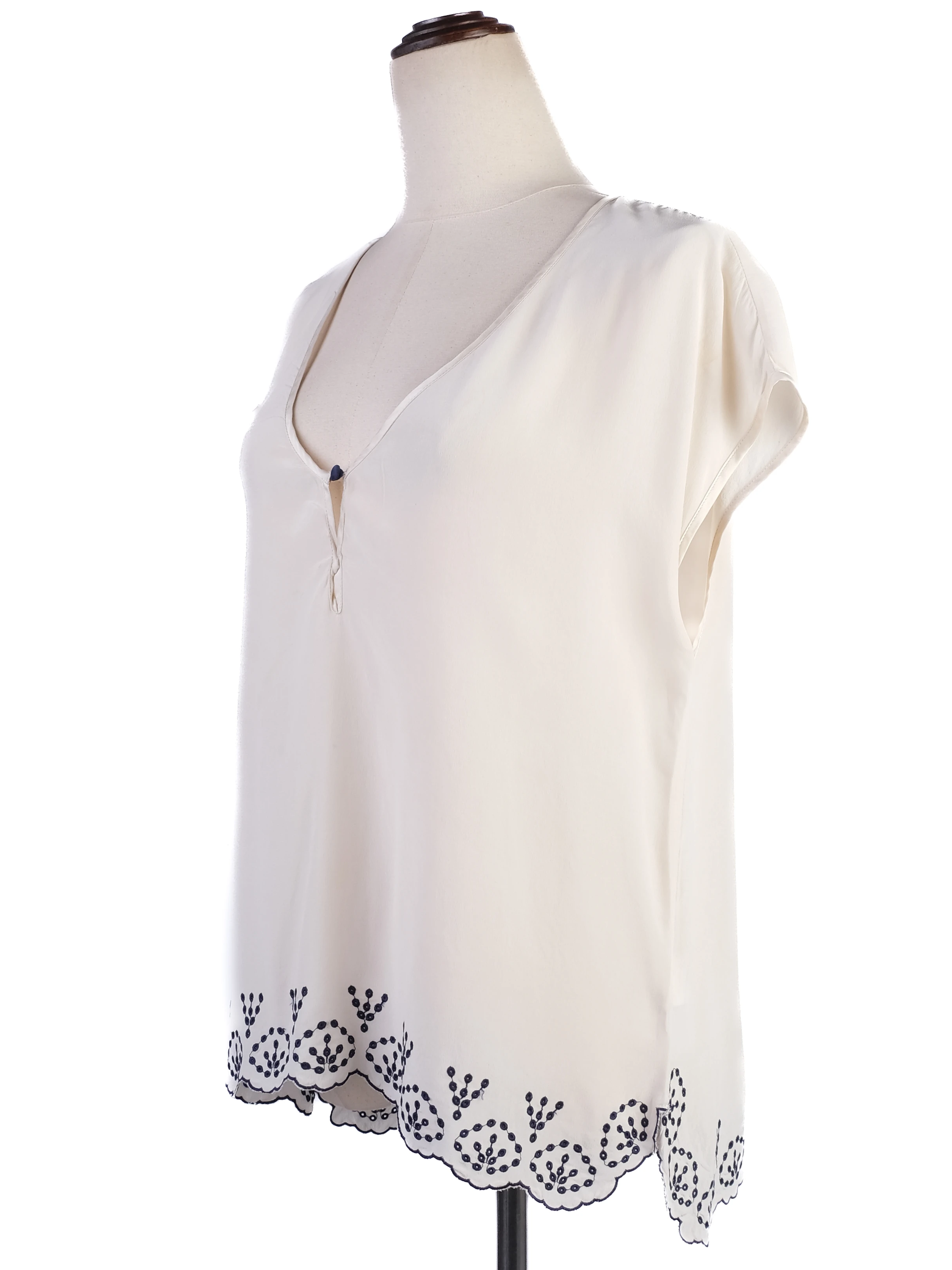 Zadig&Voltaire White Silk Top — 2