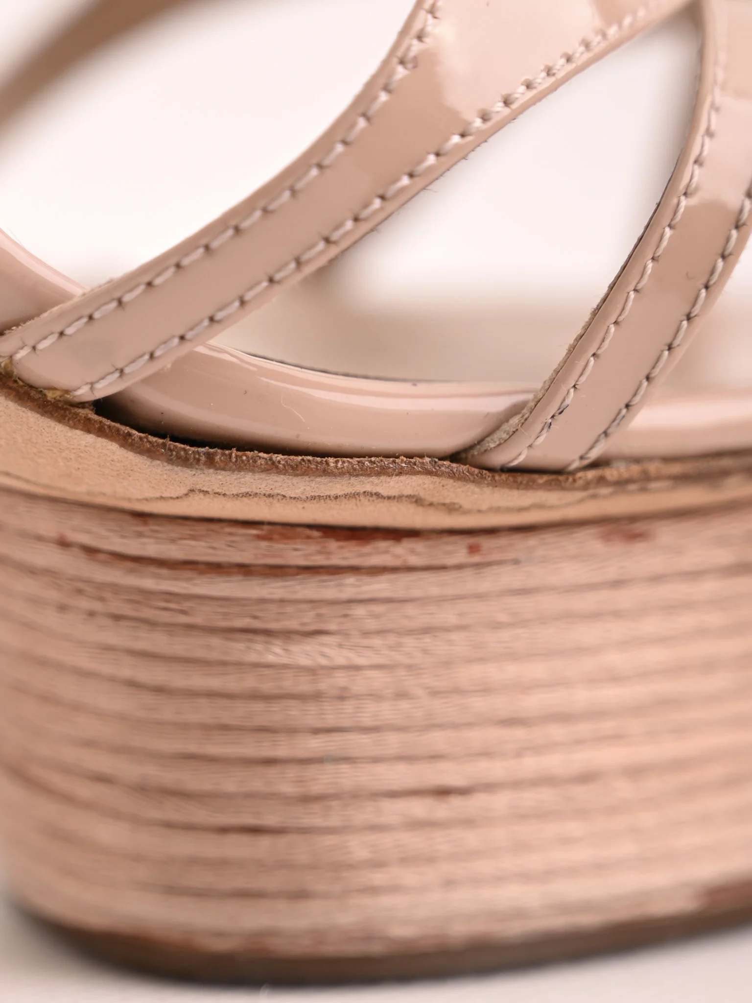 Lesilla Pink Leather High Heel Sandals — 3