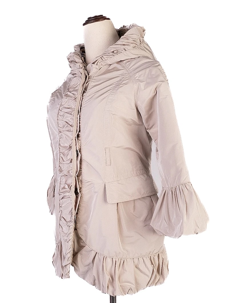 Burberry White Polyester Coat — 3