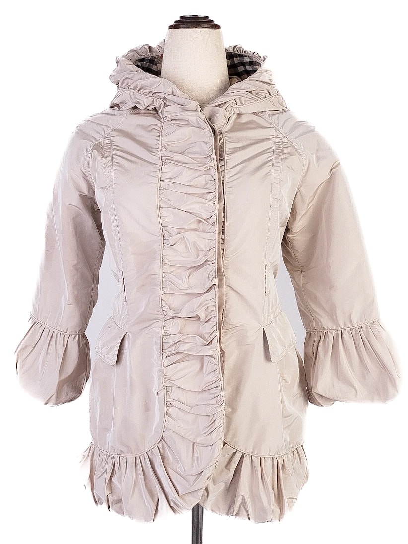 Burberry White Polyester Coat — 2