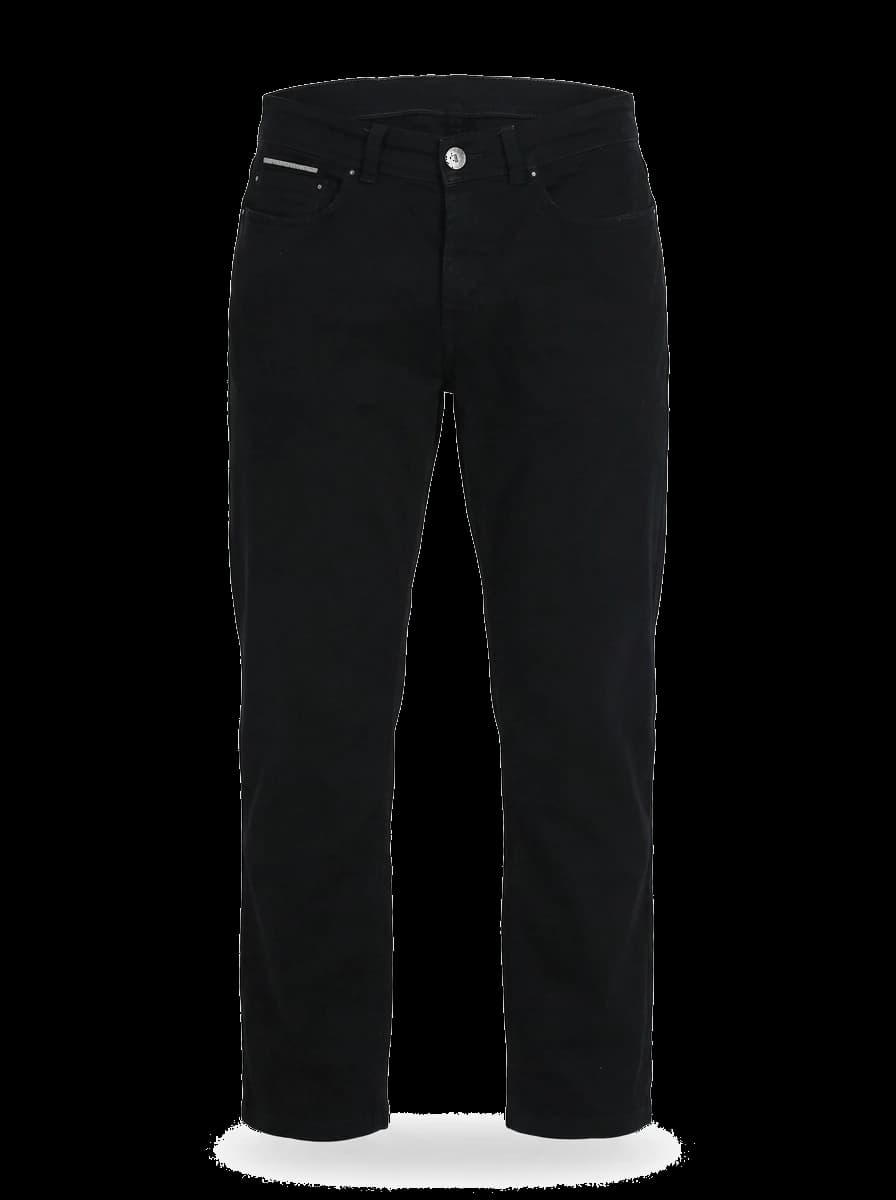 Trussardi Black Cotton Casual Trousers — photo 1