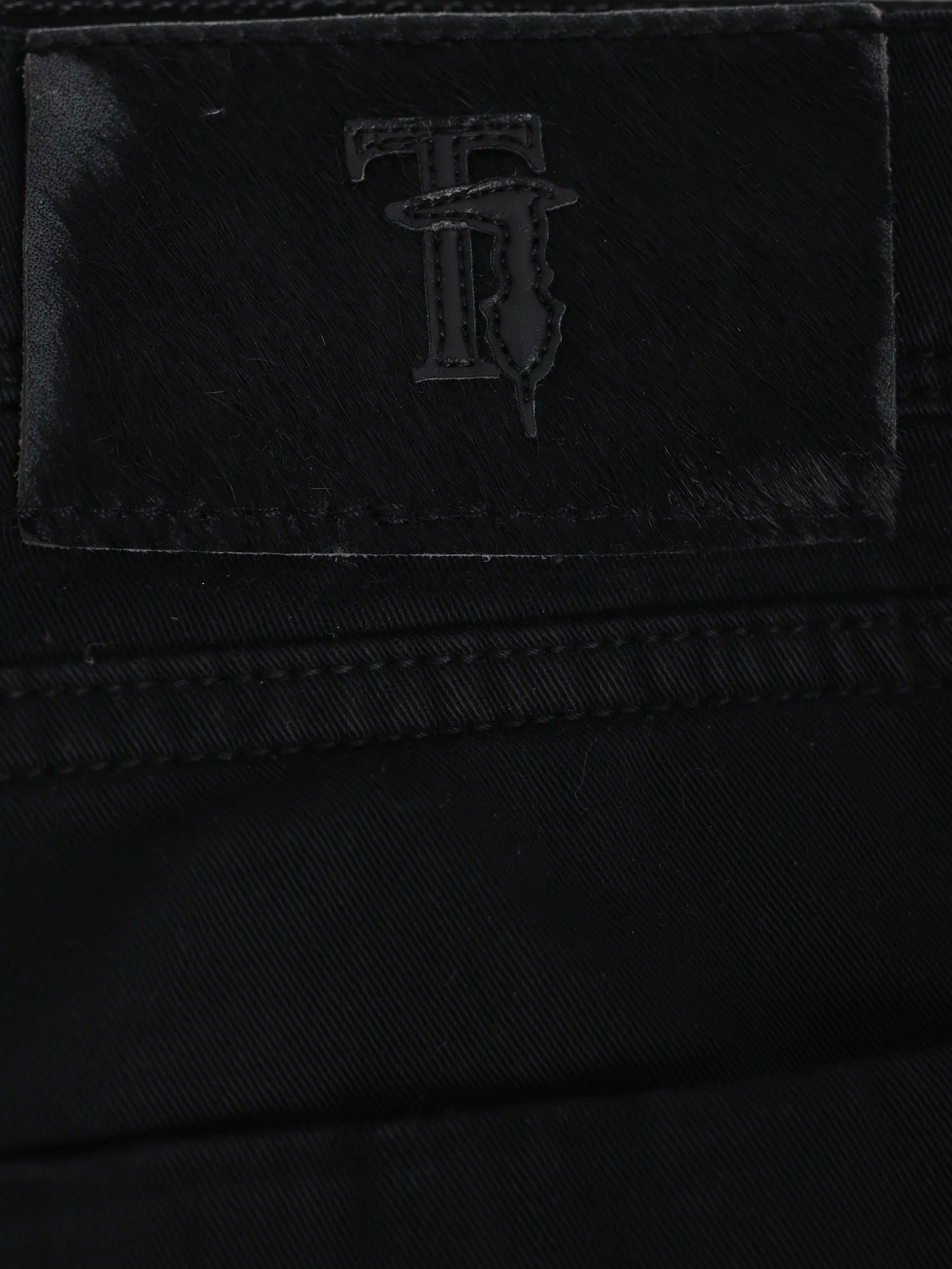 Trussardi Black Cotton Casual Trousers — 3