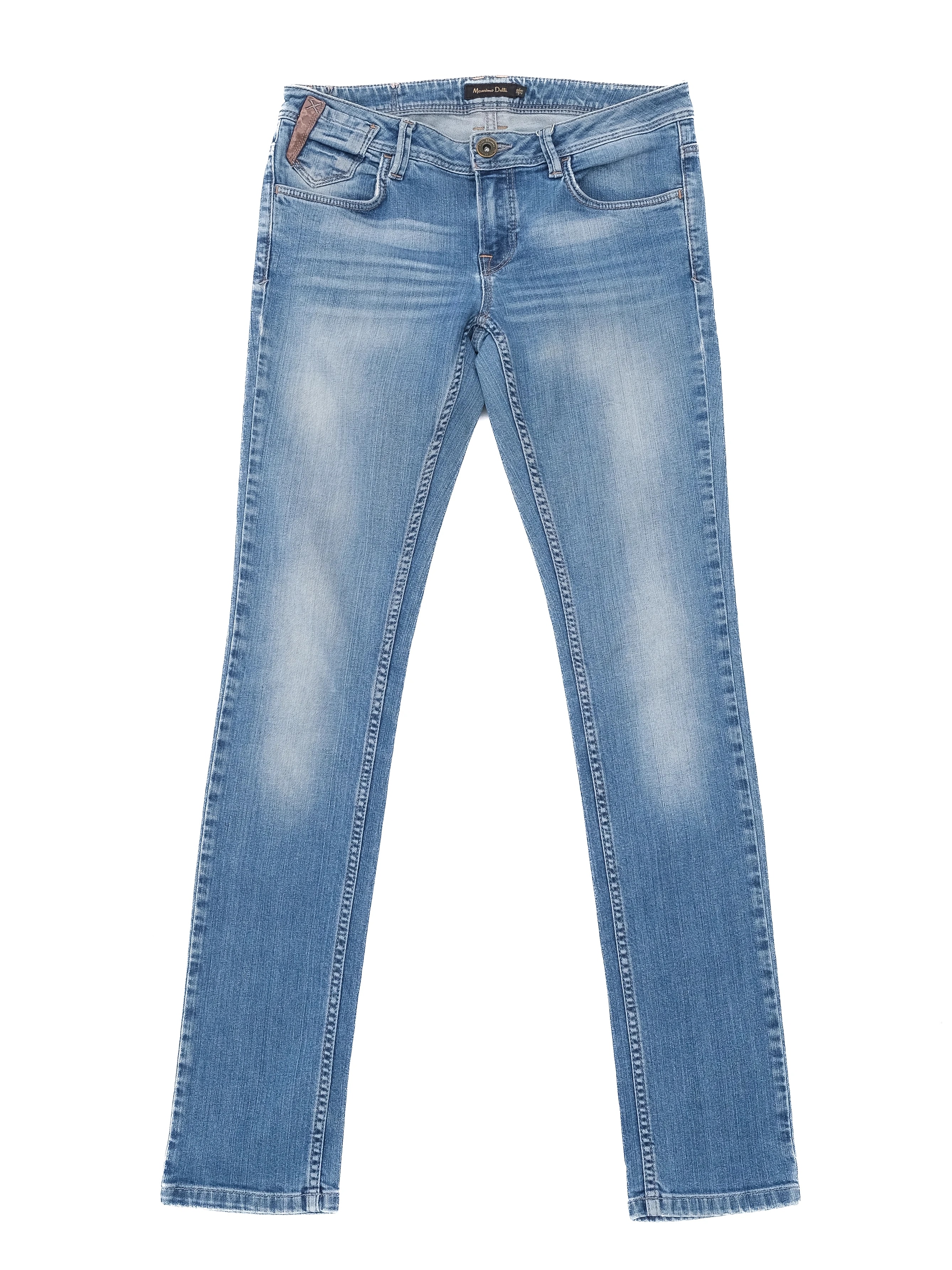 Massimo Dutti Blue Cotton Skinny Jeans — 3