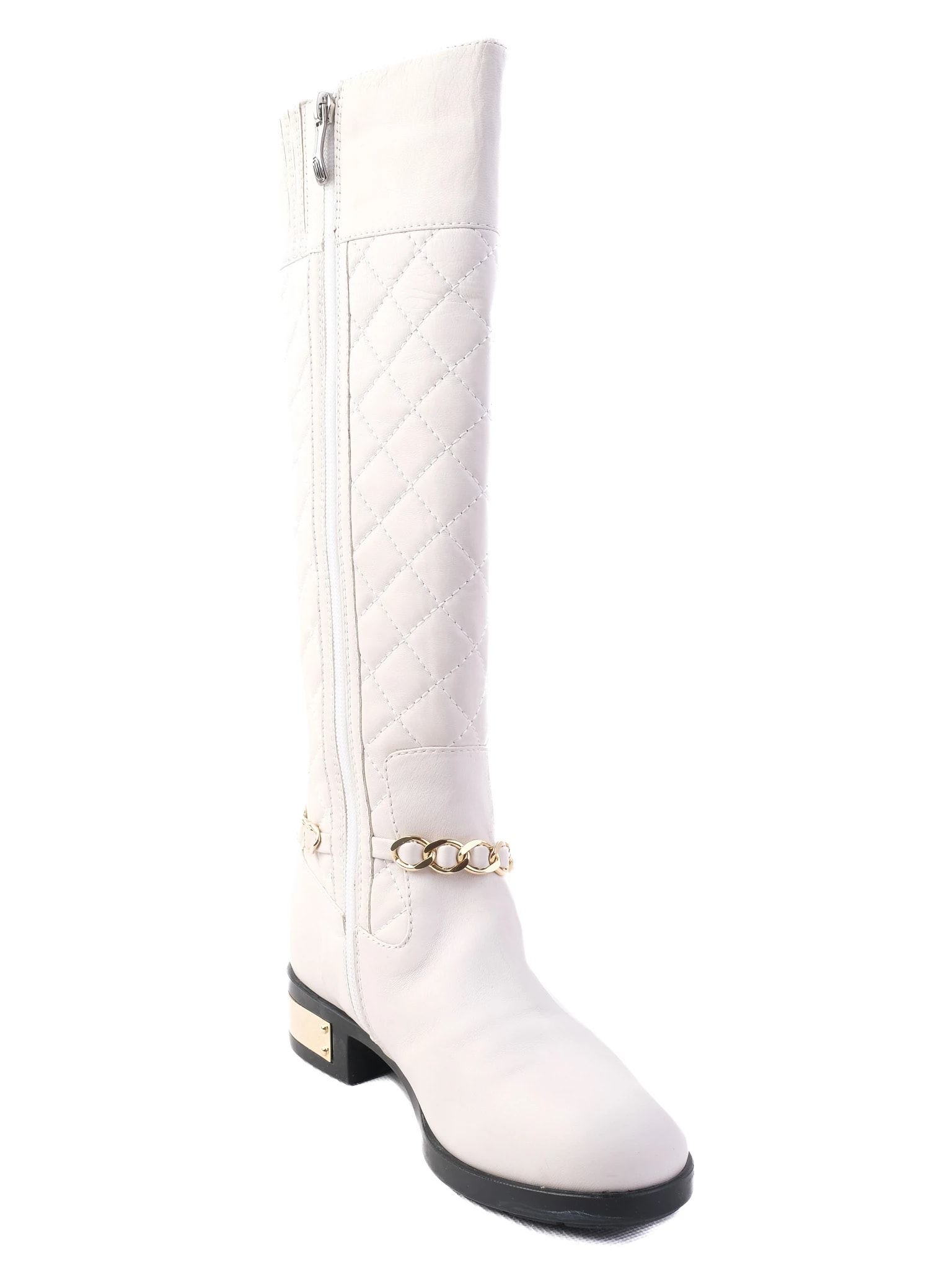 Giovanni Fabiani White Leather Boots — 3
