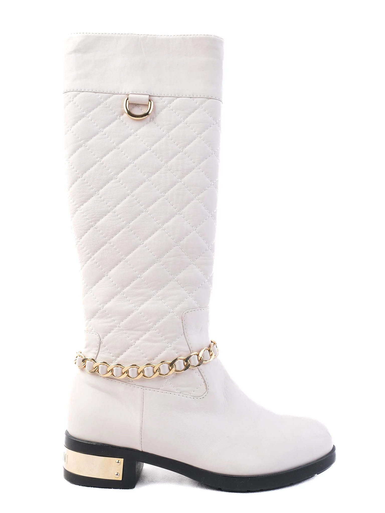 Giovanni Fabiani White Leather Boots — 2