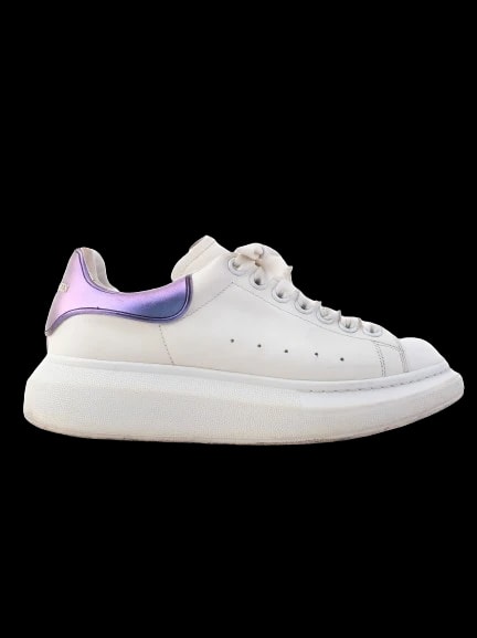 Alexander McQueen White Leather Sneakers — 1