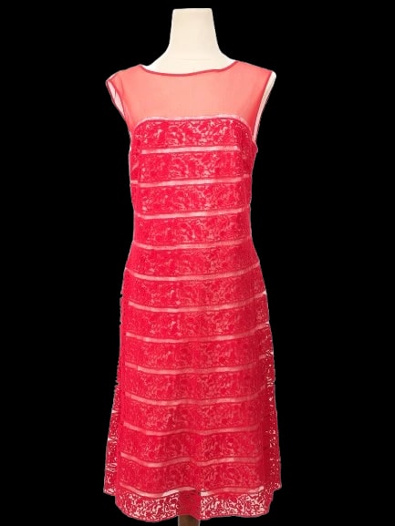 Tadashi Red Cotton Evening Gown — 1
