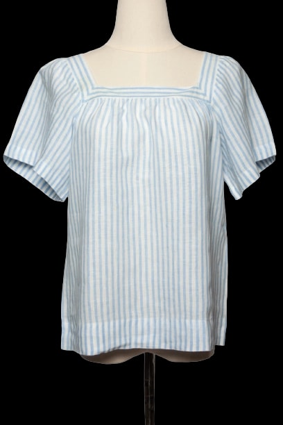 Saks Fifth Avenue Blue Len Blouse — 1