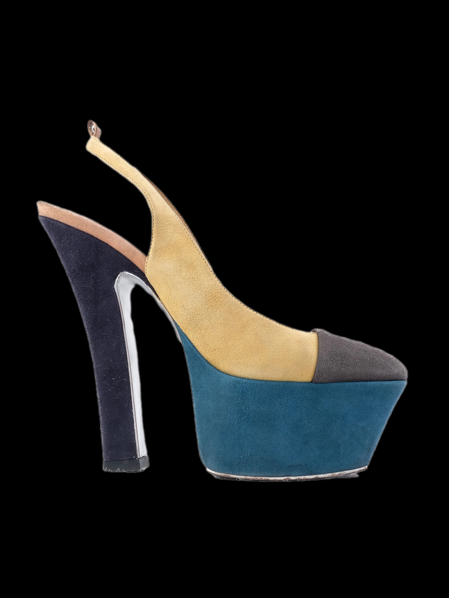 YSL Leather High Heel Sandals — 1