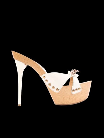 Gianmarco Lorenzi White Leather Pumps — photo 1