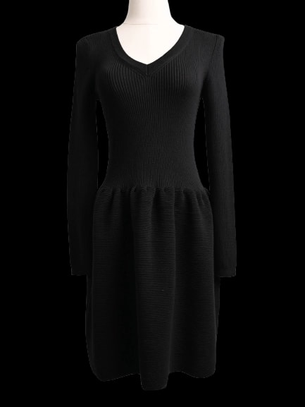 Moschino Black Wool Mini Dress — 2
