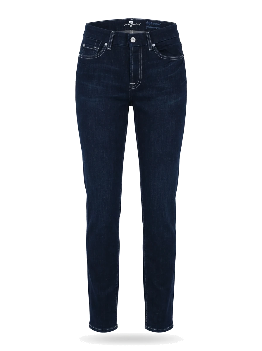 For all 7 mankind Blue Cotton Mom Jeans — 1