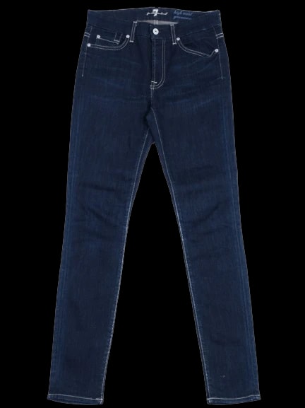 For all 7 mankind Blue Cotton Mom Jeans — 2