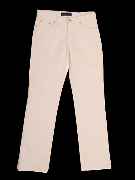 Trussardi White Cotton Casual Trousers — 1