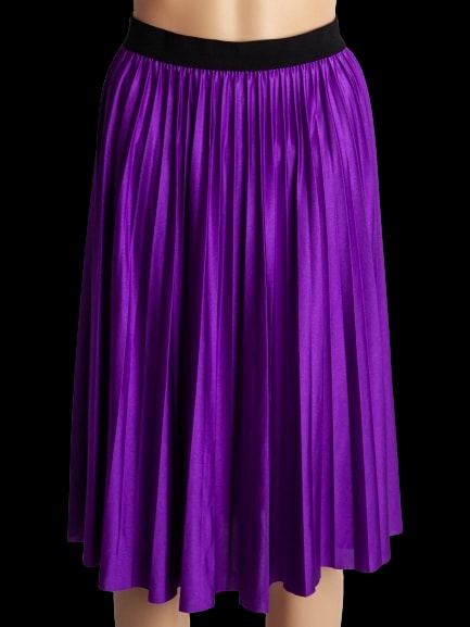 Pinko Purple Polyester A-Line Skirt — 1