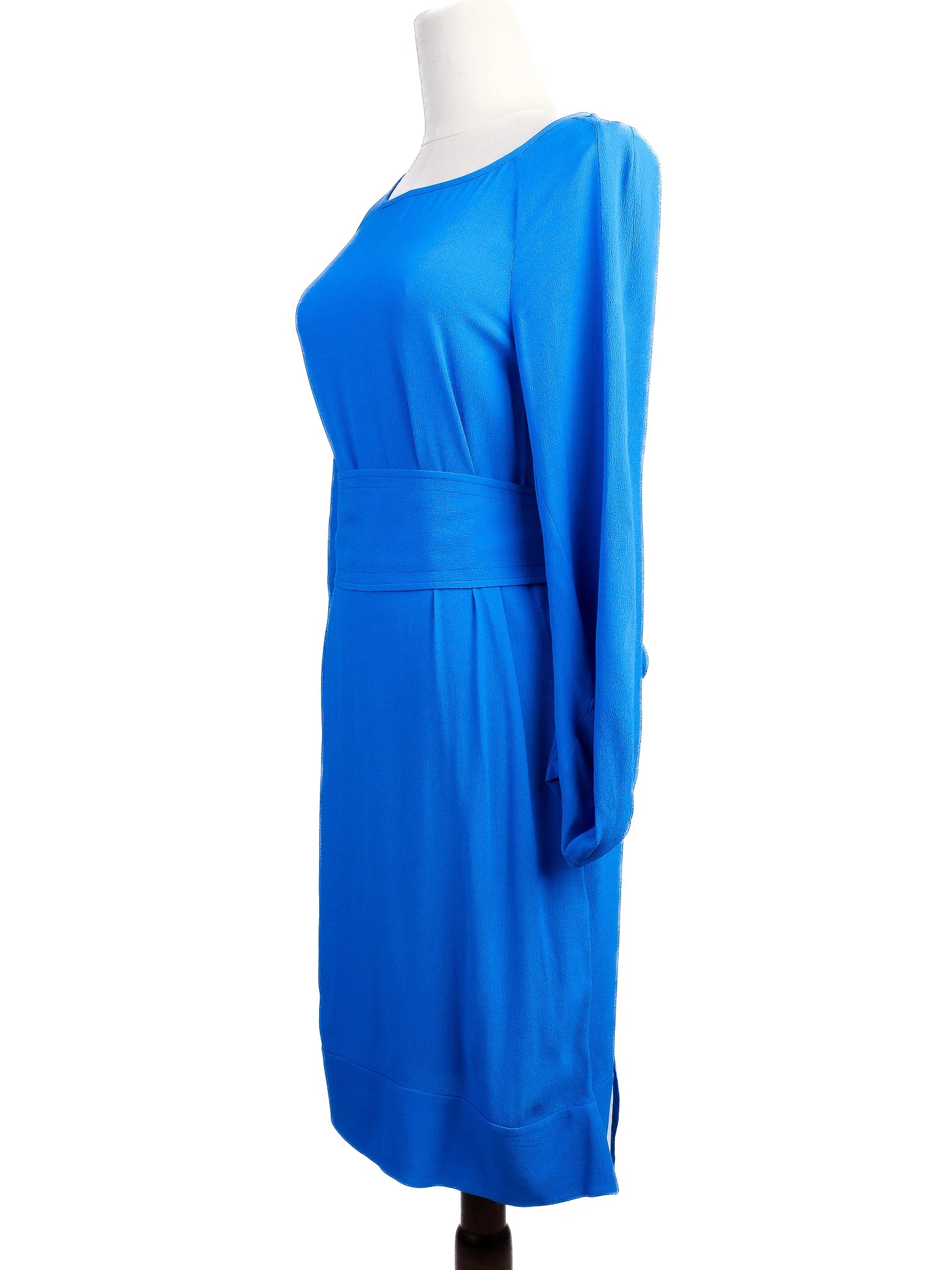 Diane von Furstenberg Blue Viscose Long Sleeve Dress — 2