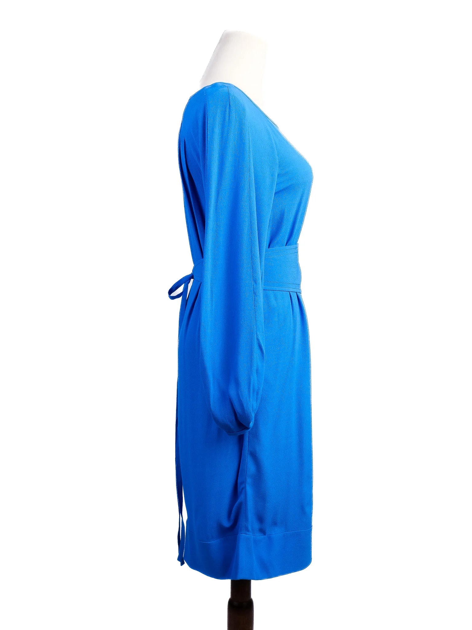 Diane von Furstenberg Blue Viscose Long Sleeve Dress — 2