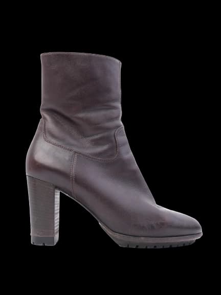 Sergio Rossi Orange Leather Boots — photo 1