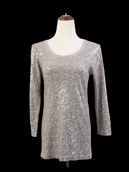 DKNY Gray Polyester Top — photo 1