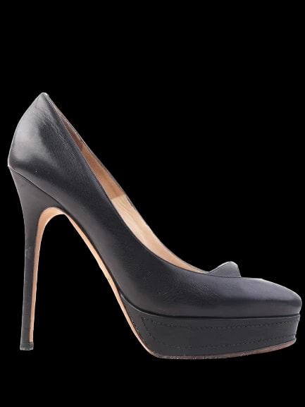 Jimmy Choo Black Leather Pumps — 2