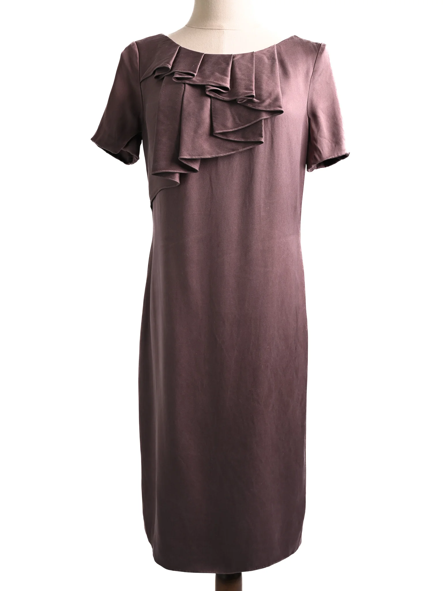 Escada Orange Silk Midi Dress — 2