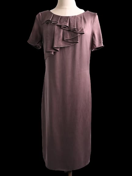 Escada Orange Silk Midi Dress — photo 1