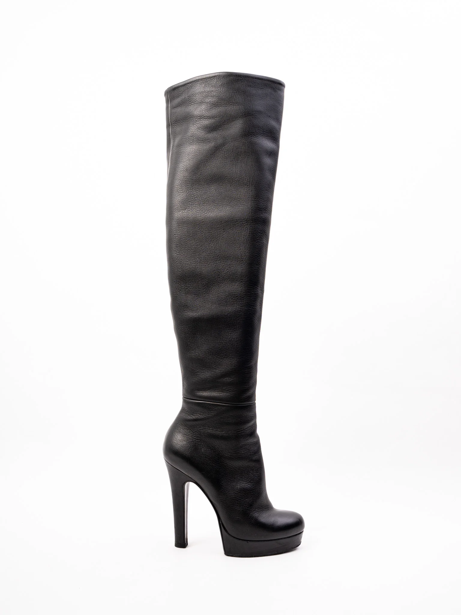 Gianmarco Lorenzi Black Leather Boots — 2