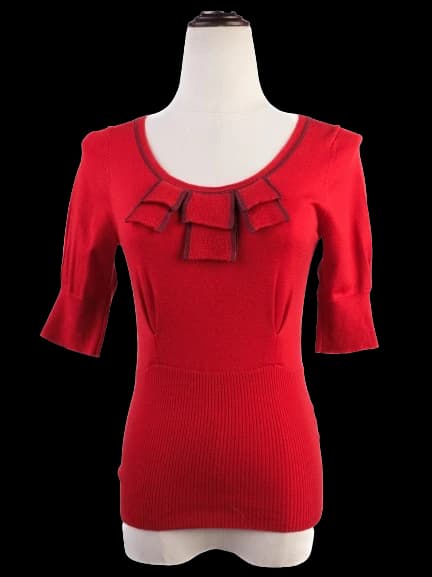 Karen Millen Red Wool T-Shirt — photo 1