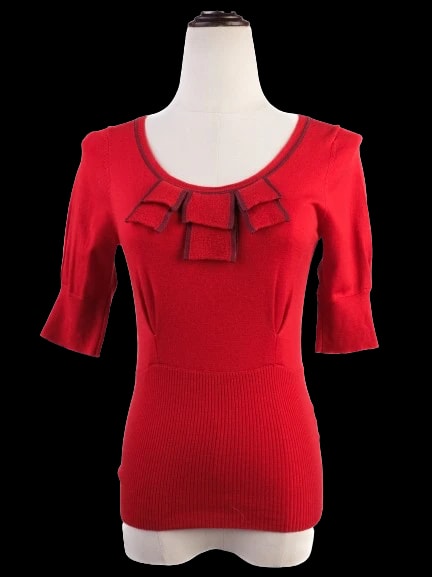 Karen Millen Red Wool T-Shirt — 1