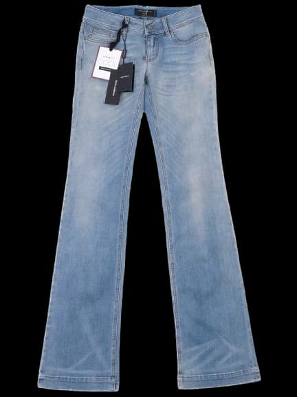 Dolce Gabbana Blue Cotton Straight Jeans — photo 1