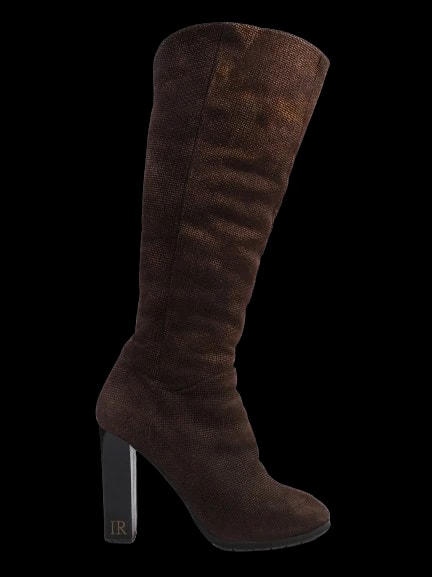 Renzoni Orange Leather Boots — 1