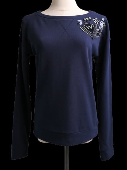 Weekend MaxMara Blue Cotton Sweatshirt — photo 1