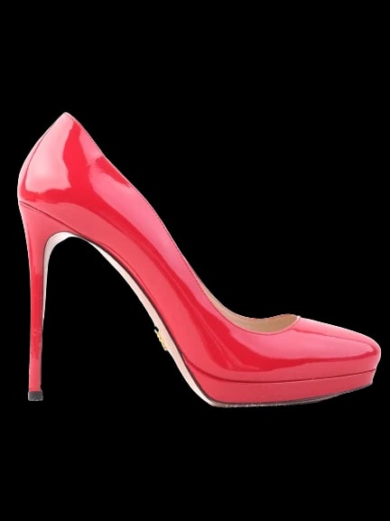 Prada Red Leather Pumps — 1