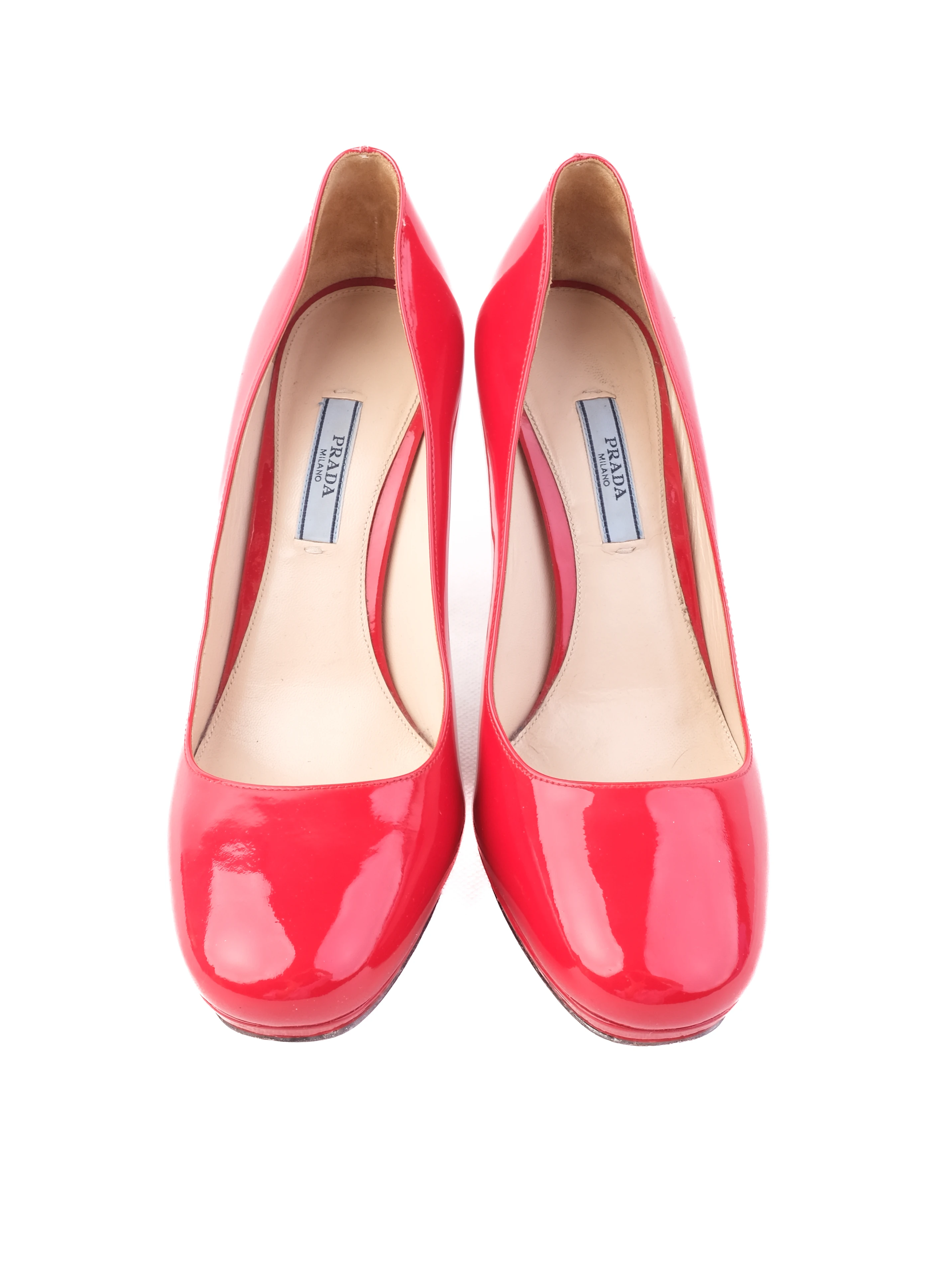 Prada Red Leather Pumps — 3