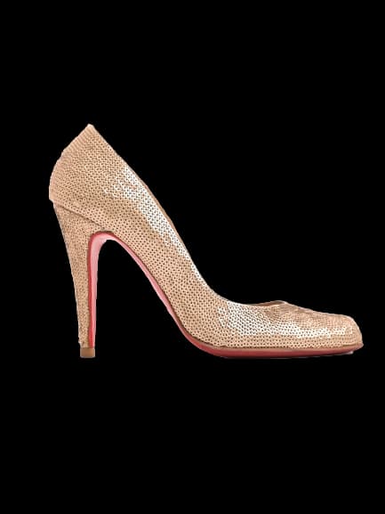 Christian Louboutin White Leather High Heel Pumps — photo 1