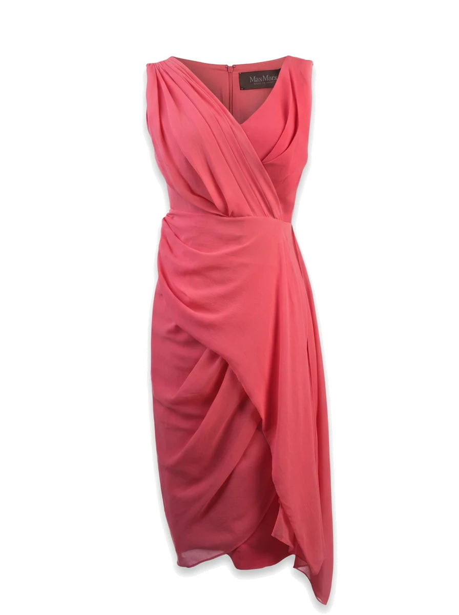 Max Mara Pink Viscose Cocktail Dress — photo 1