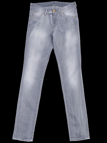 For all 7 mankind Gray Cotton Mom Jeans — 1