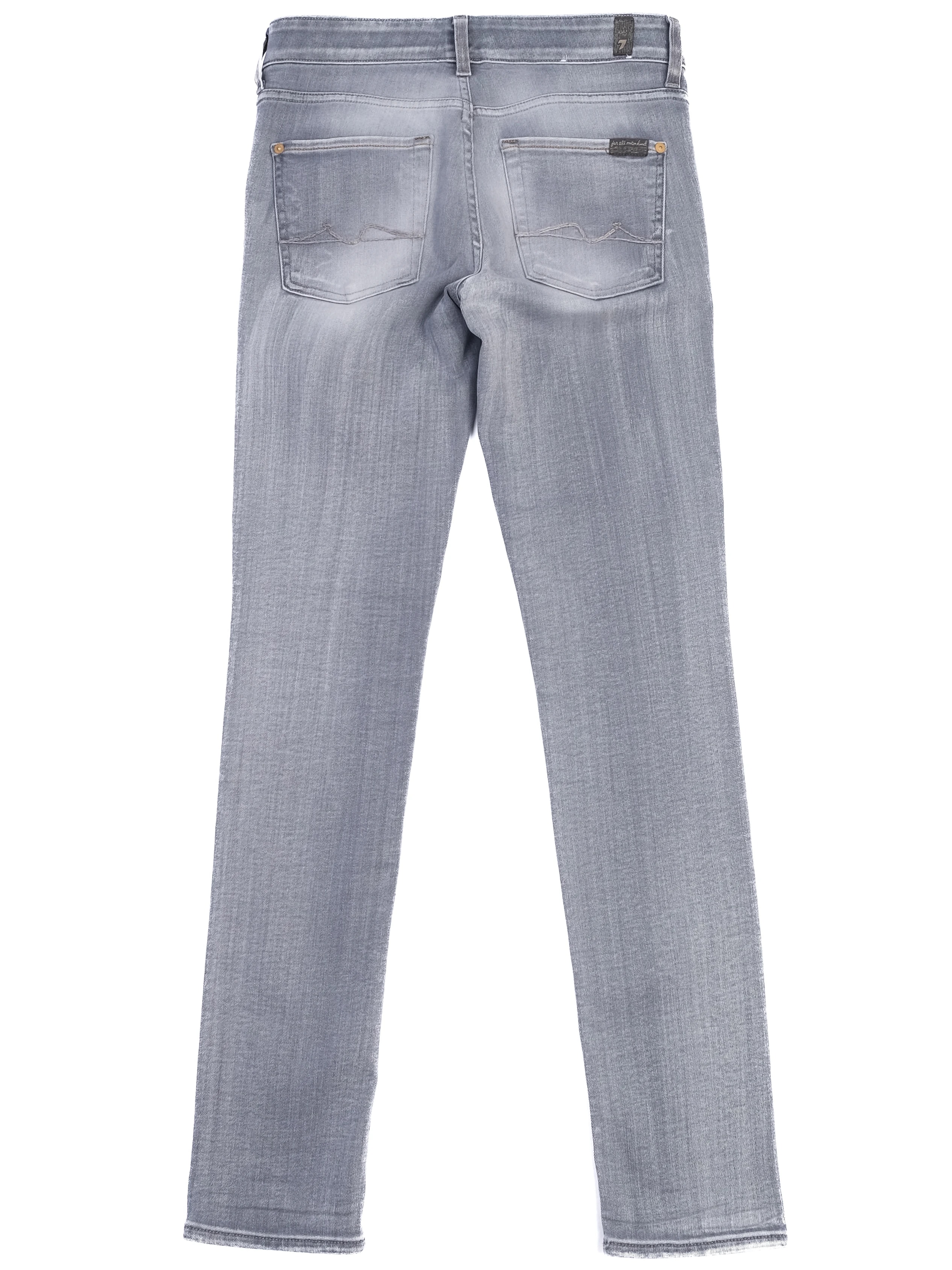 For all 7 mankind Gray Cotton Mom Jeans — 3