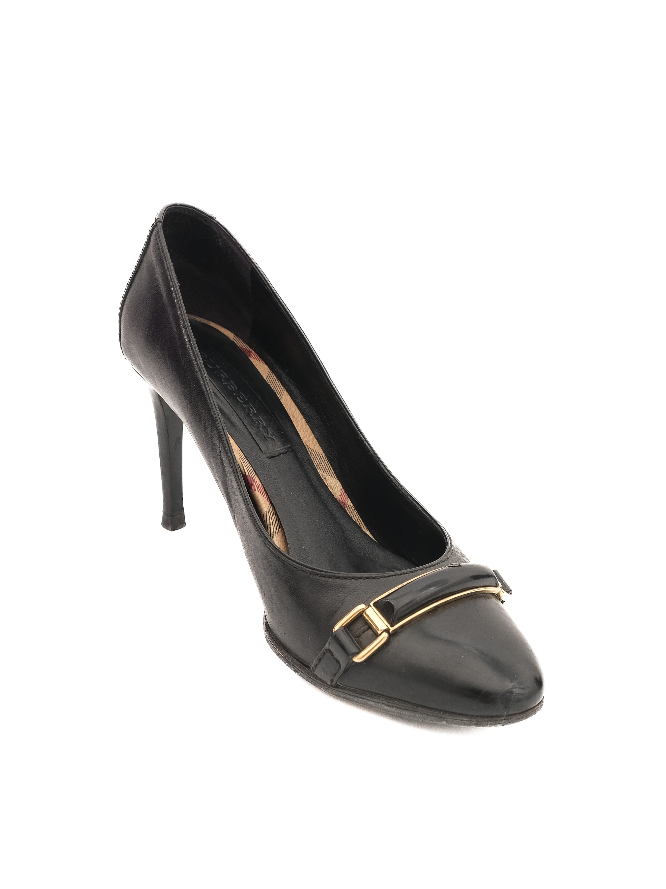 Burberry Black Leather Pumps — 3