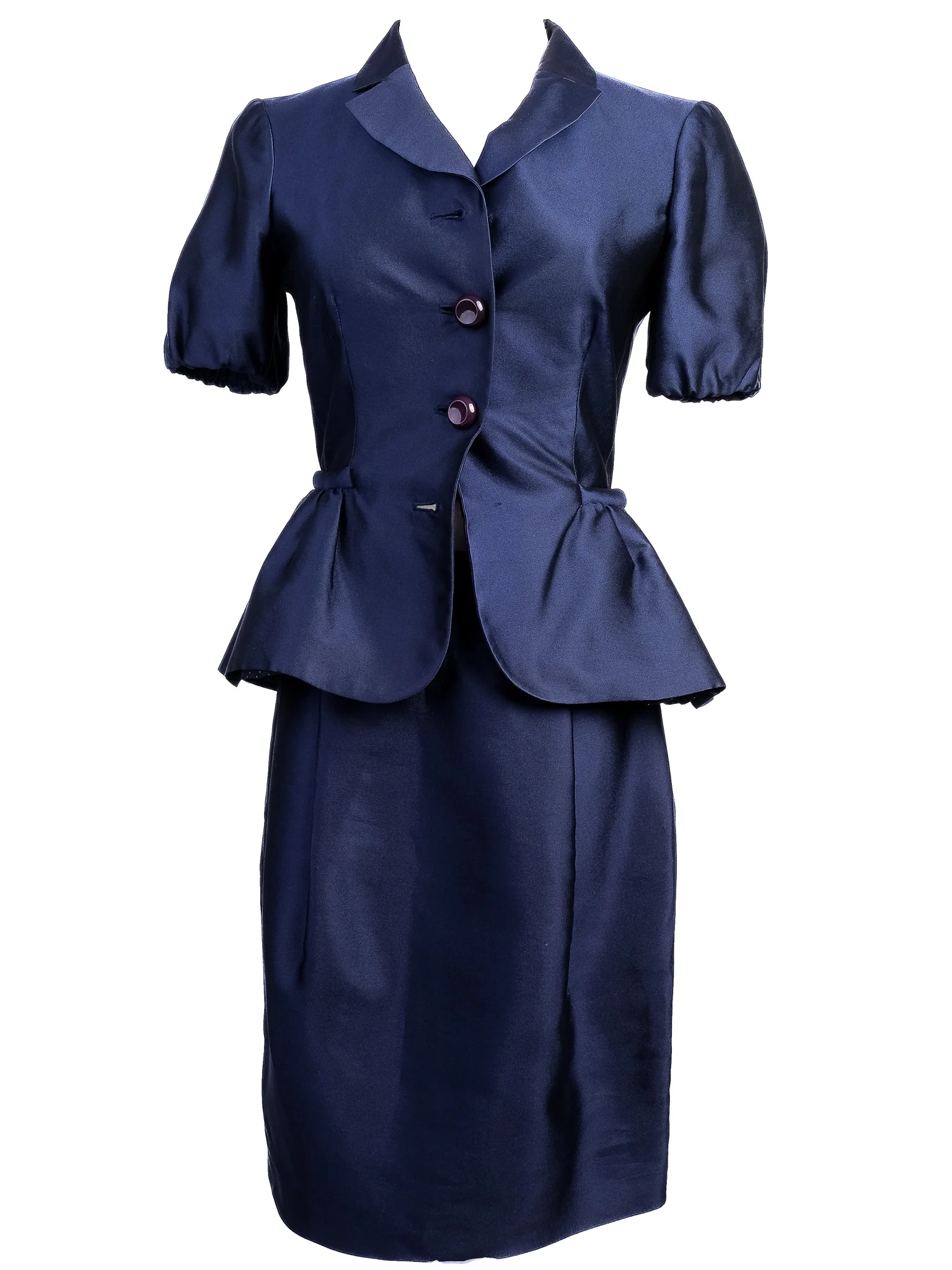 Moschino Blue Polyester Skirt Suit — 3