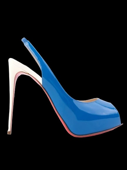 Christian Louboutin Blue Leather Pumps — 1