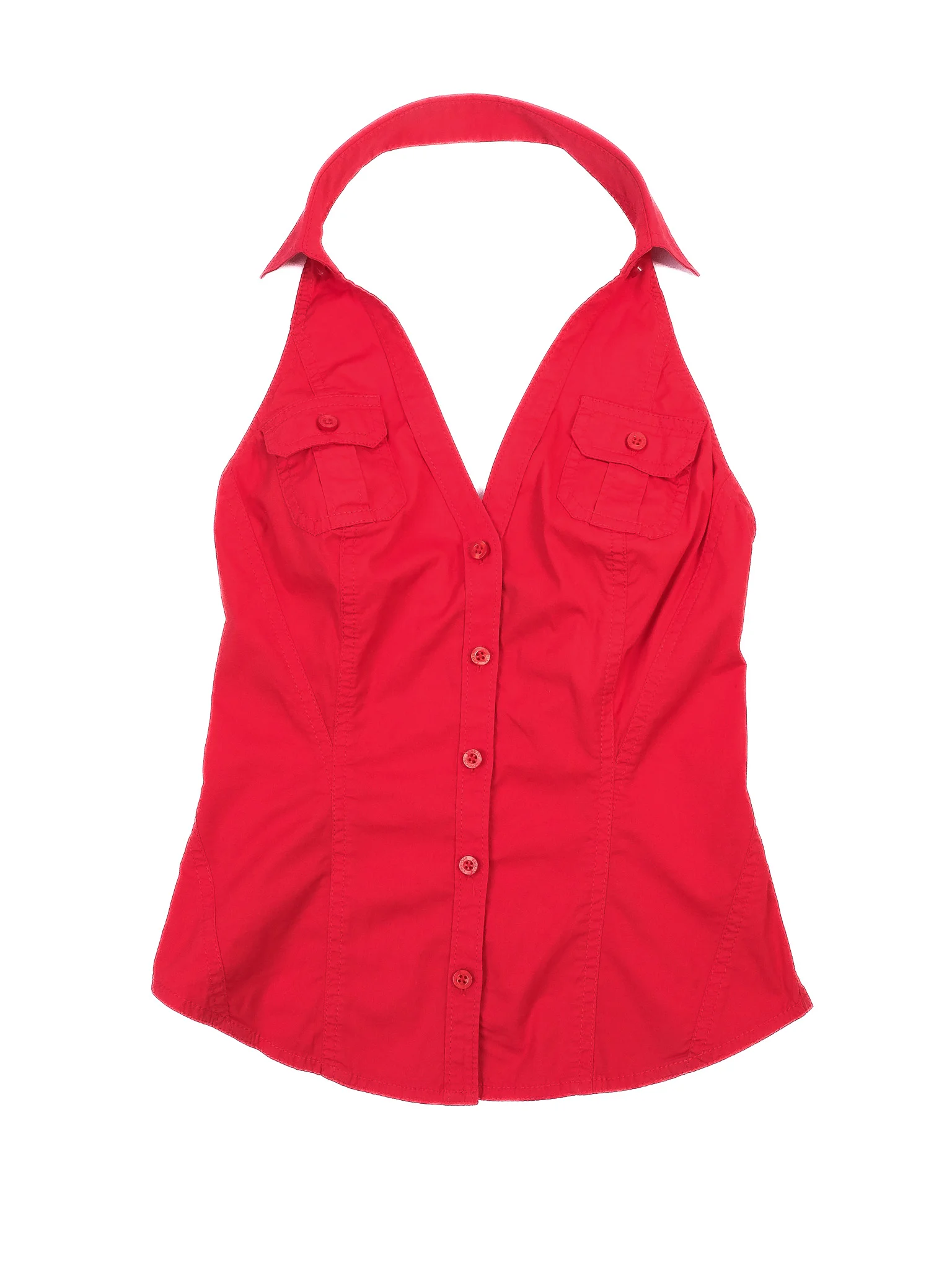 Armani Exchange Red Polyester Blouse — 2