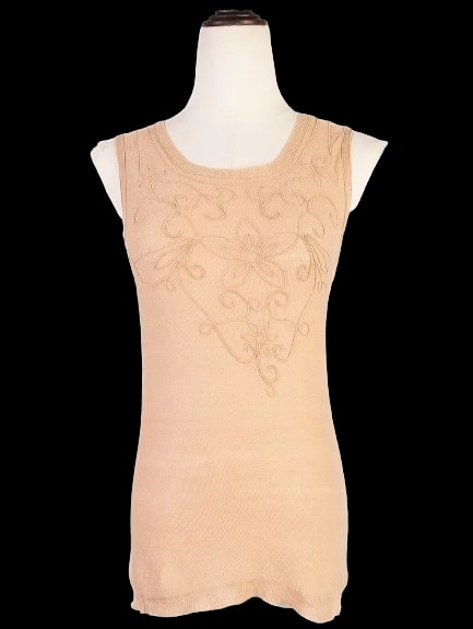 DKNY Orange Cotton Top — 1