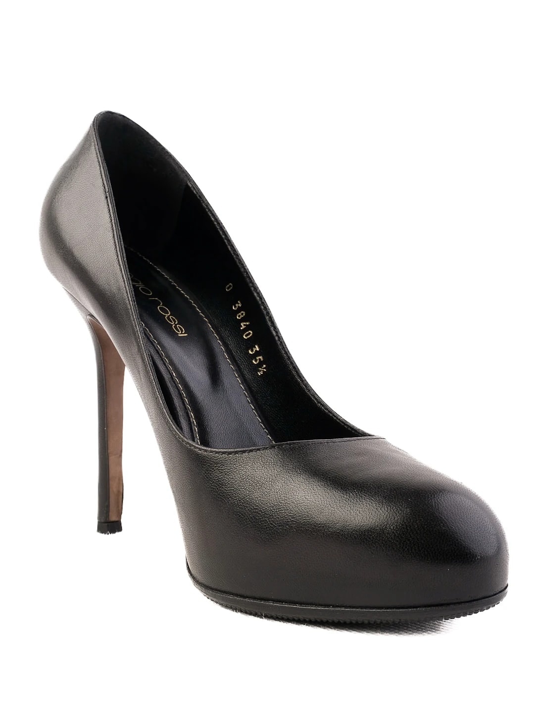 Sergio Rossi Black Leather Pumps — 2