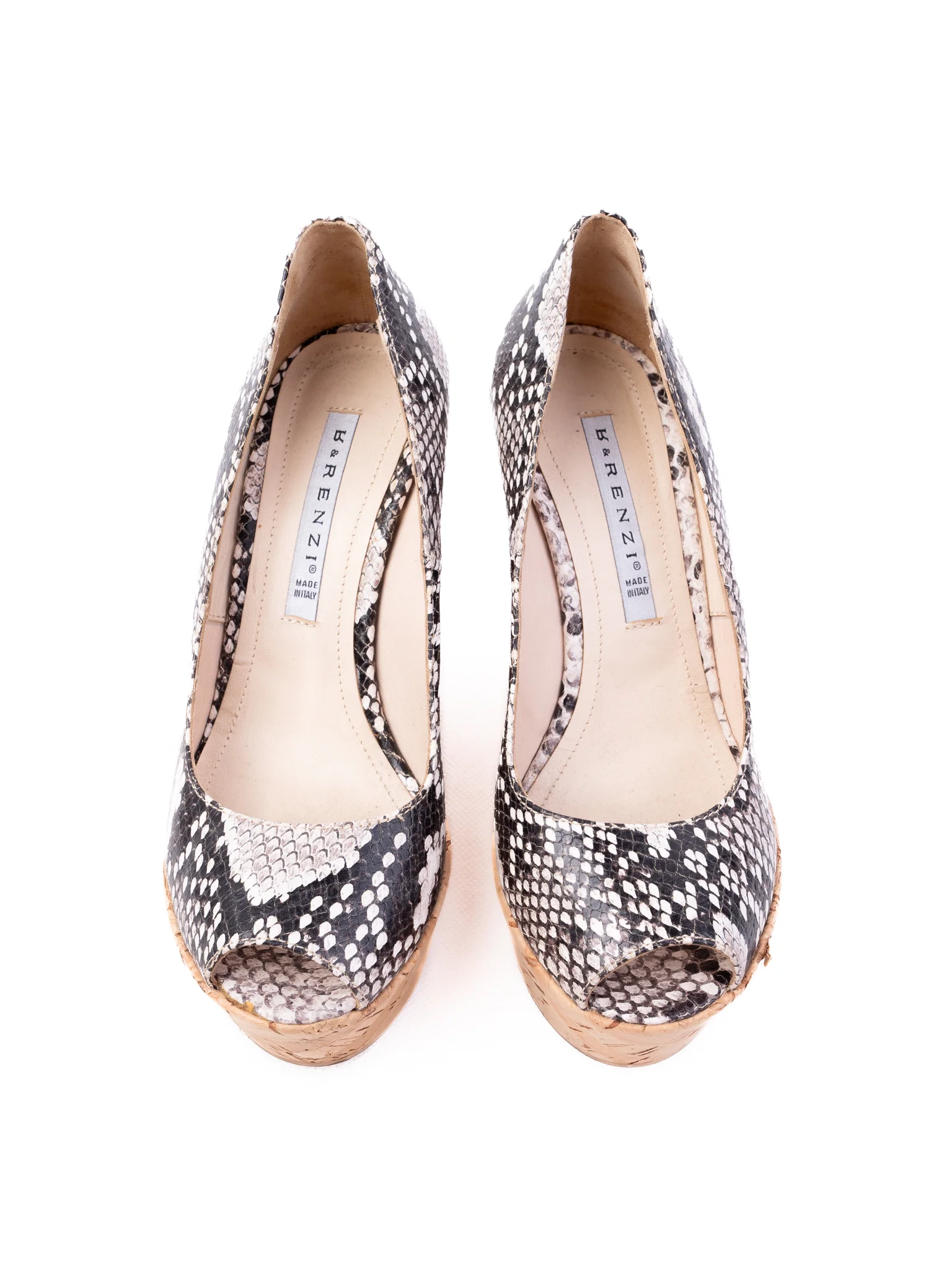 R&Renzi Leather Platform Sandals — 3