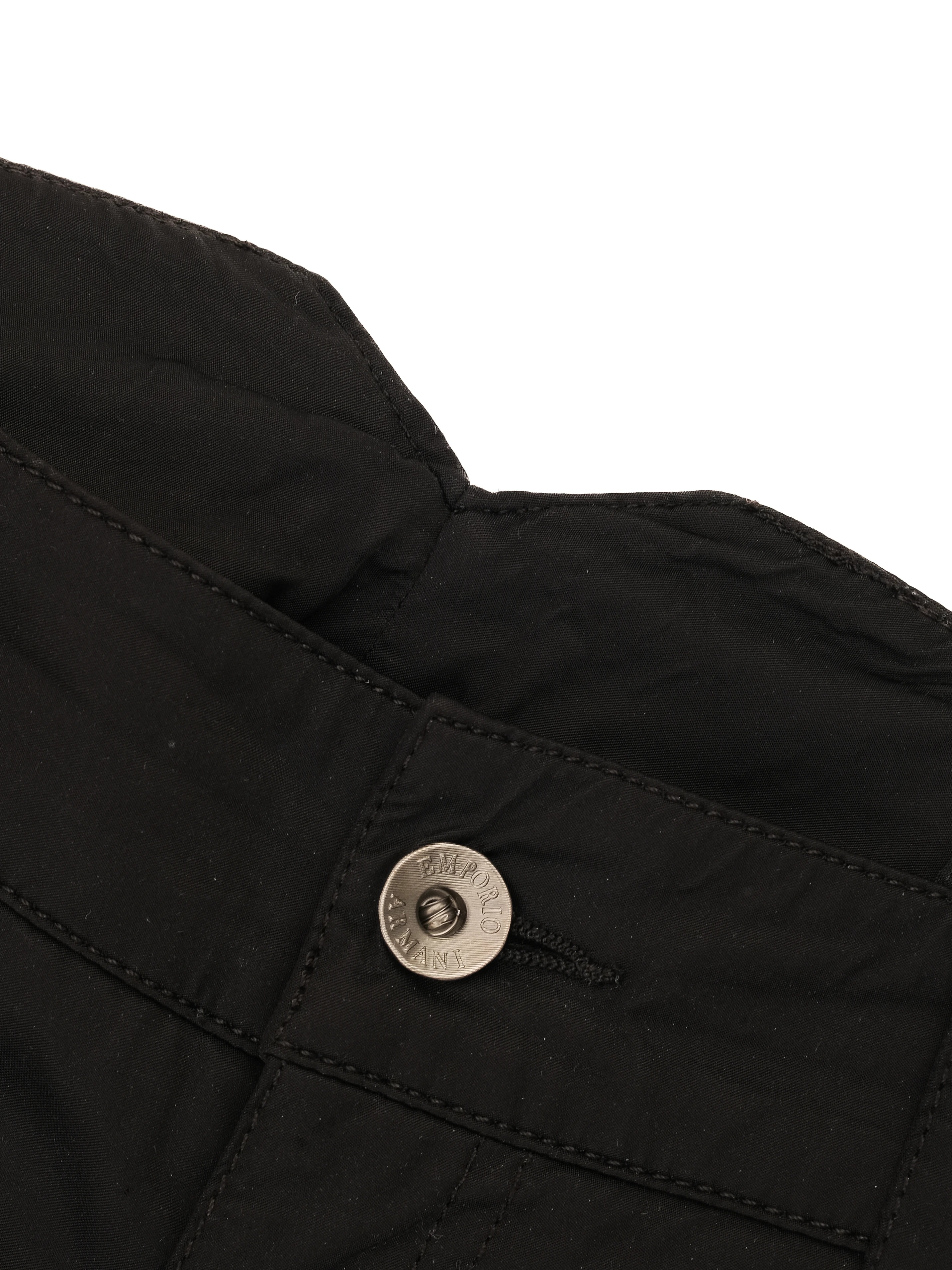 Emporio Armani Black Viscose Casual Trousers — 3