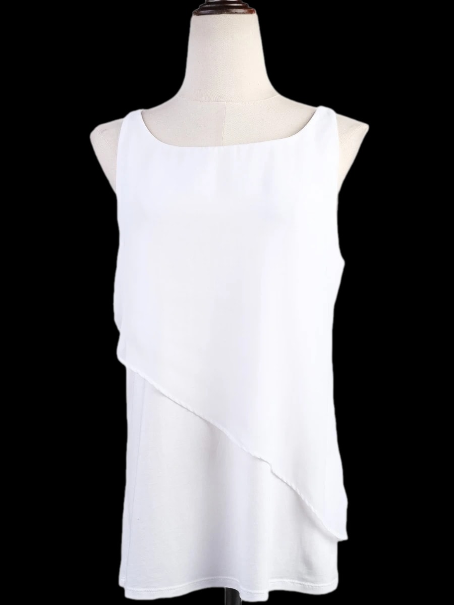 Hugo Boss White Polyester Top — 2